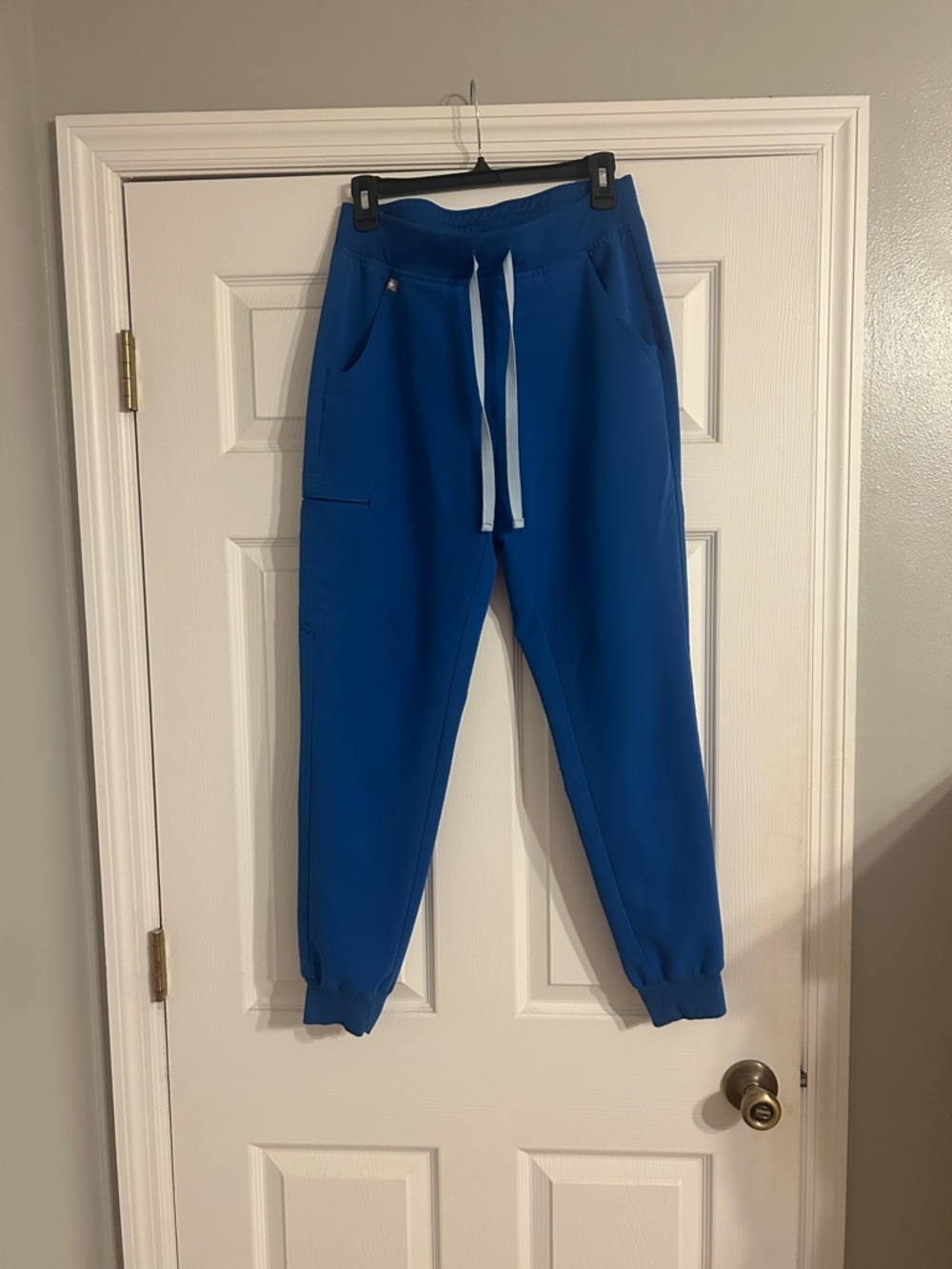 Figs Women's Royal Blue Drawstring Jogger Scrub Pants